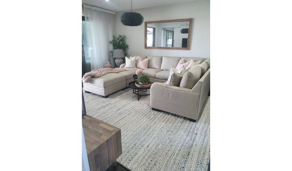 Olivia Natural Braided Pattern Wool Rug