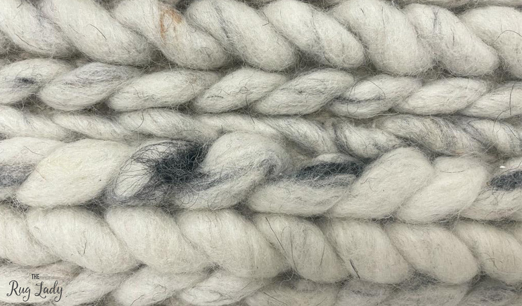 Olivia Natural Braided Pattern Wool Rug