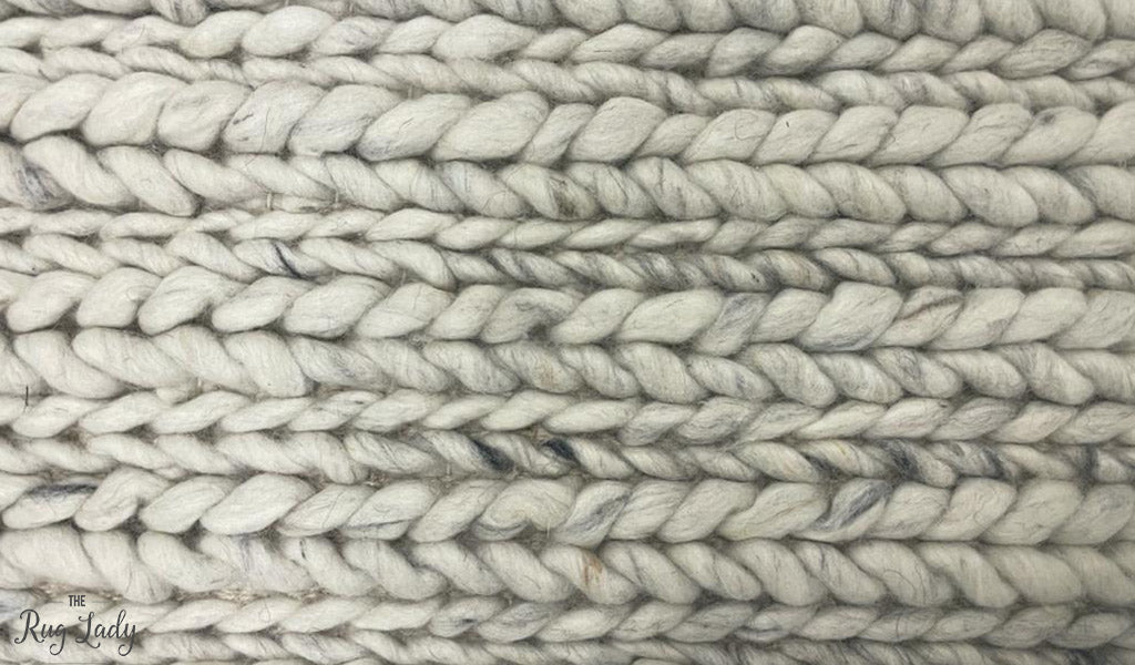 Olivia Natural Braided Pattern Wool Rug