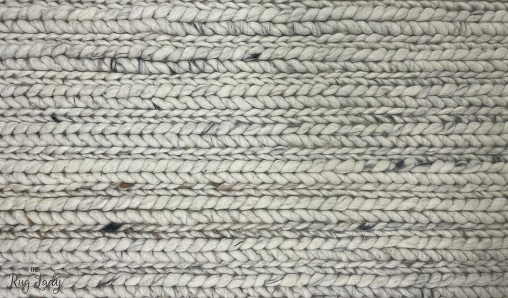 Olivia Natural Braided Pattern Wool Rug