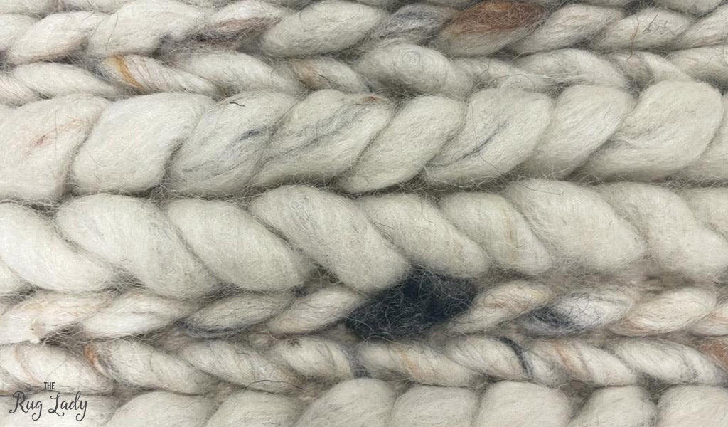 Olivia Natural Braided Pattern Wool Rug