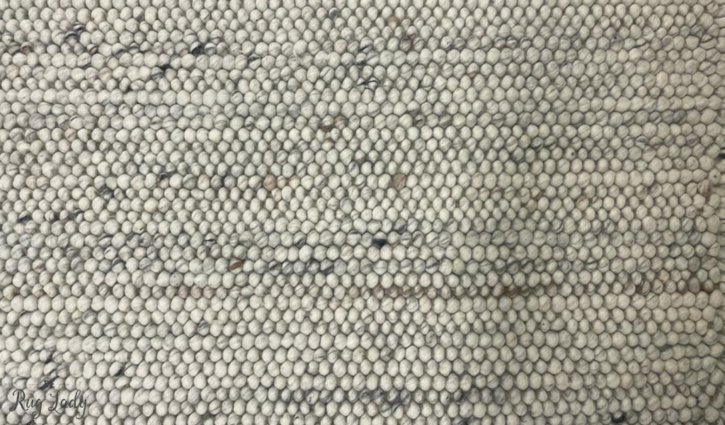 Olivia Natural Bubble Pattern Wool Rug