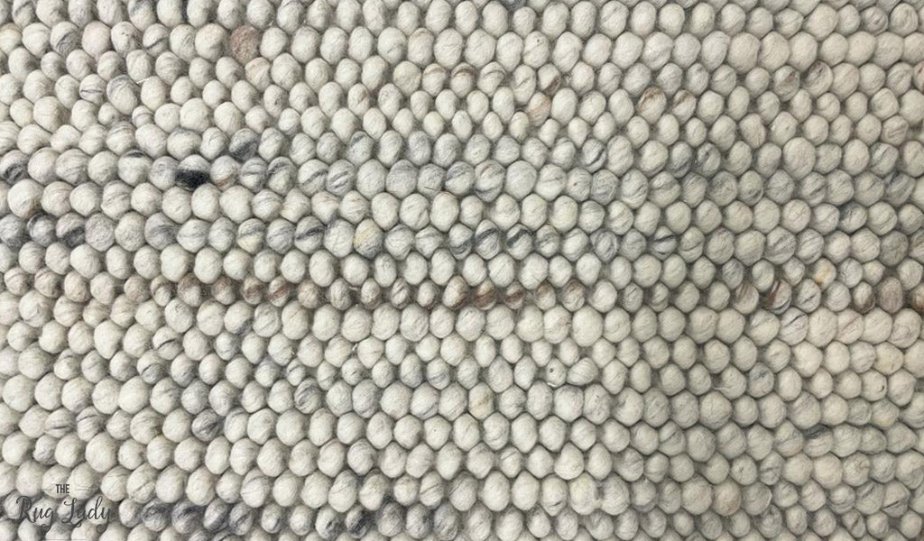 Olivia Natural Bubble Pattern Wool Rug