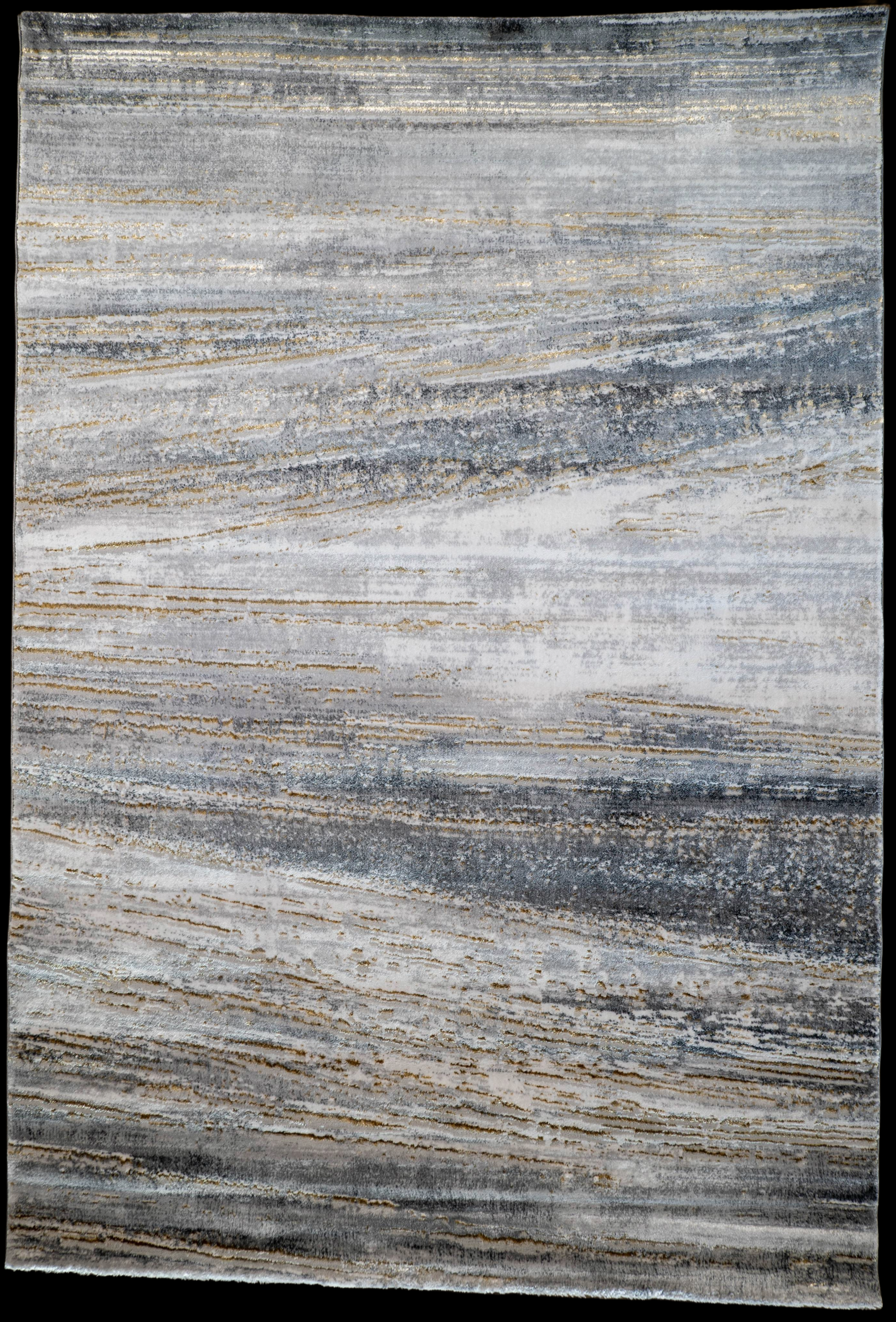 grey multi Lazer Modern Abstract strokes Rug