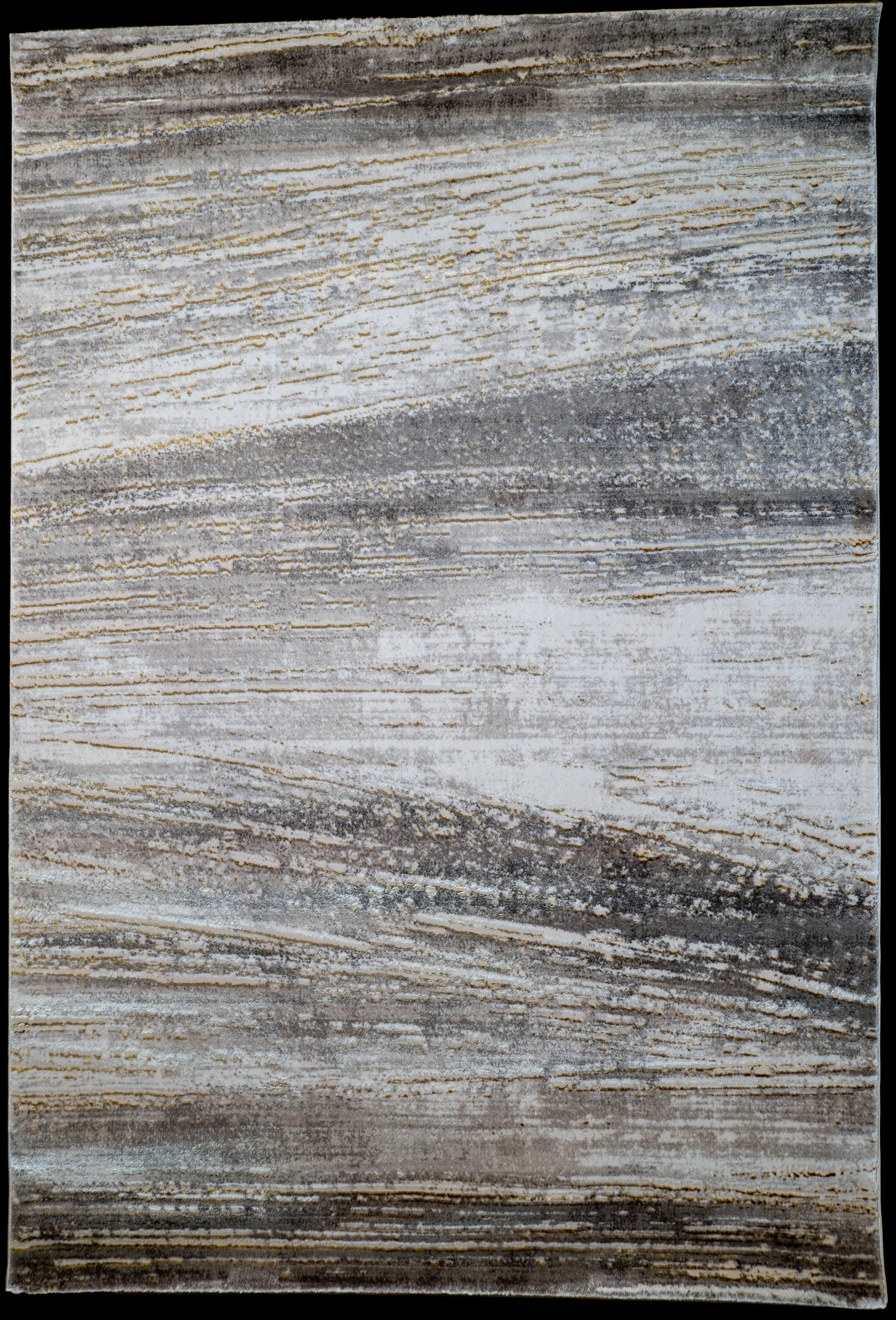 Cream vizion Lazer Modern Abstract strokes Rug