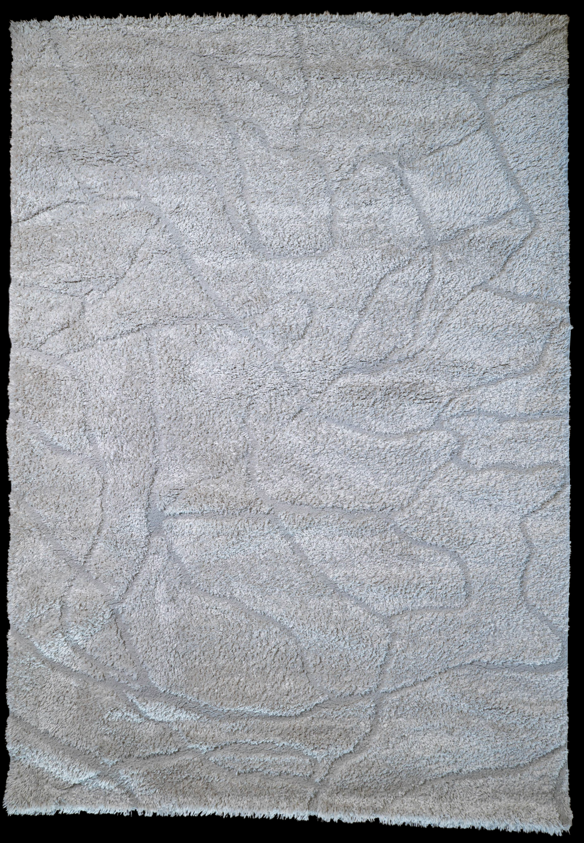 Jasmine Shaggy cream beige rocks flokati Rug