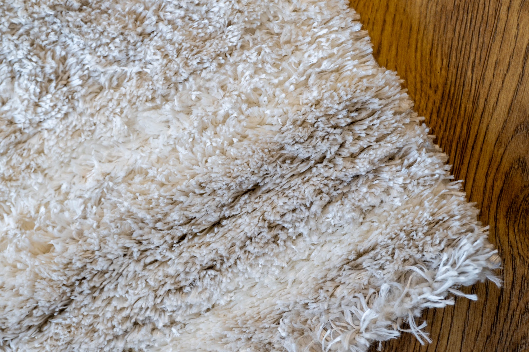Jasmine Shaggy cream beige plain simple flokati Rug