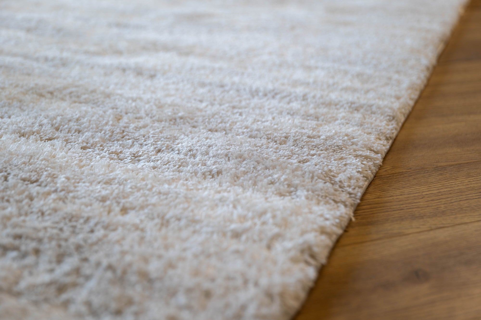 Jasmine Shaggy cream beige plain simple flokati Rug
