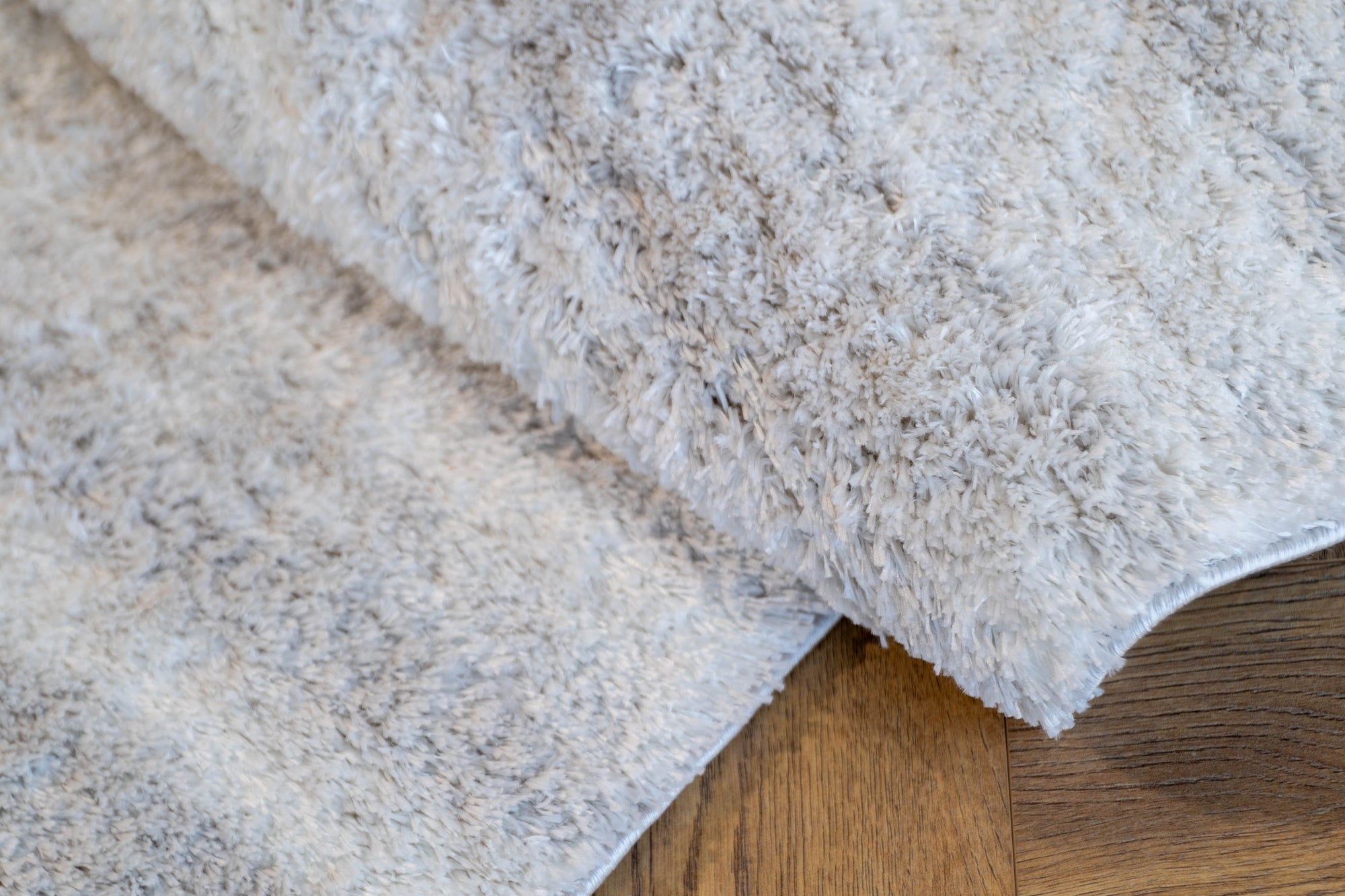 Jasmine Shaggy cream beige plain simple flokati Rug