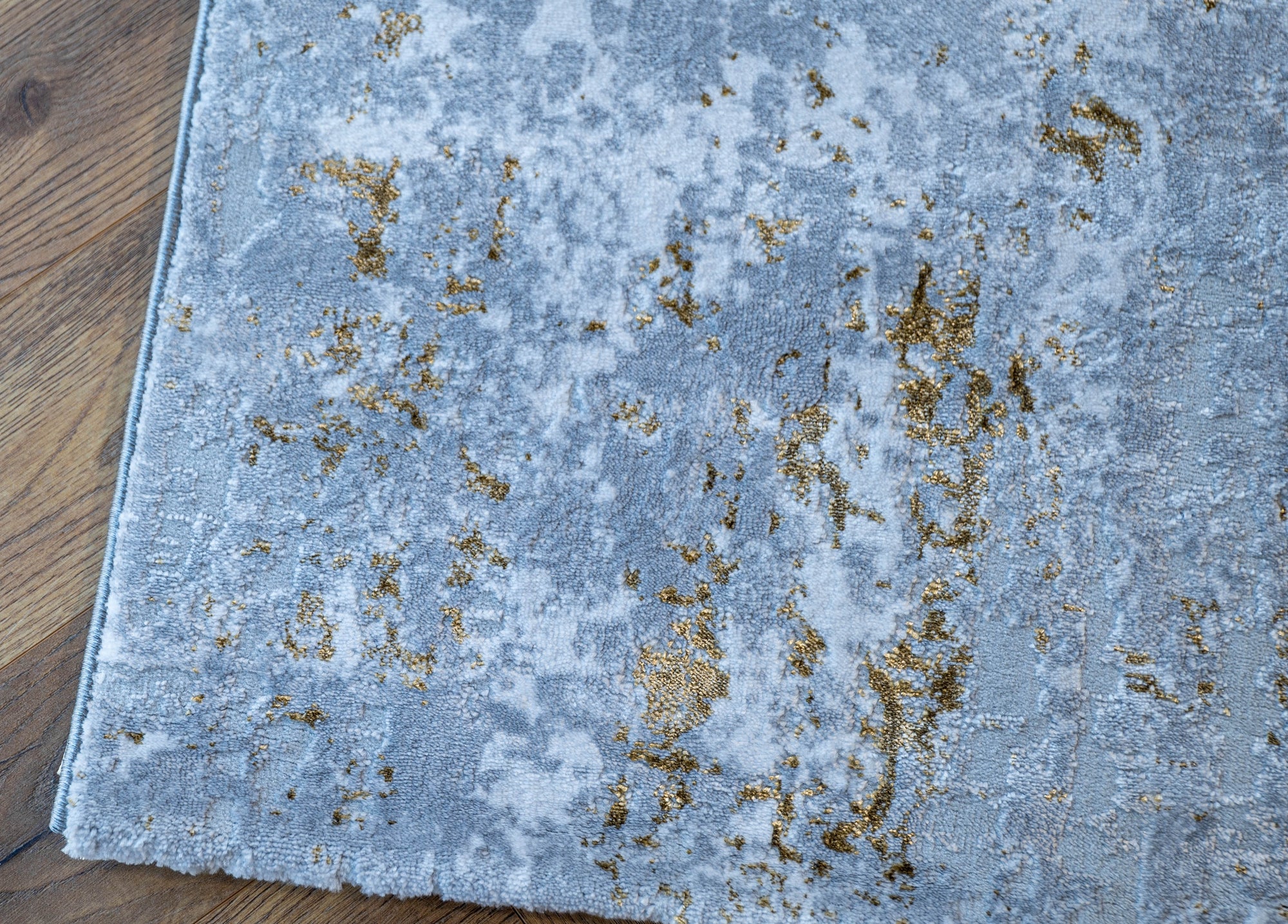 grey cream gold Lazer Modern Abstract dotted Rug