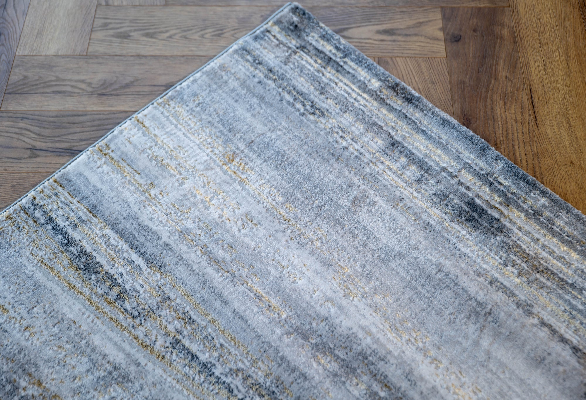 grey multi Lazer Modern Abstract strokes Rug