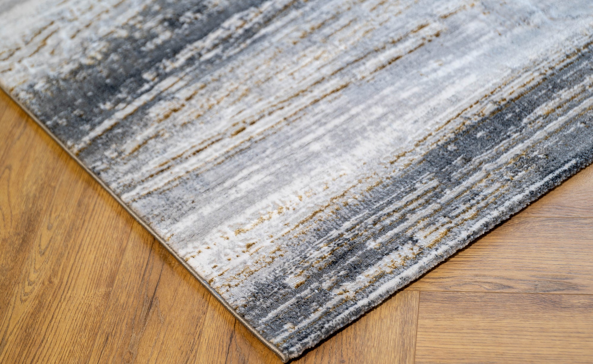 grey multi Lazer Modern Abstract strokes Rug