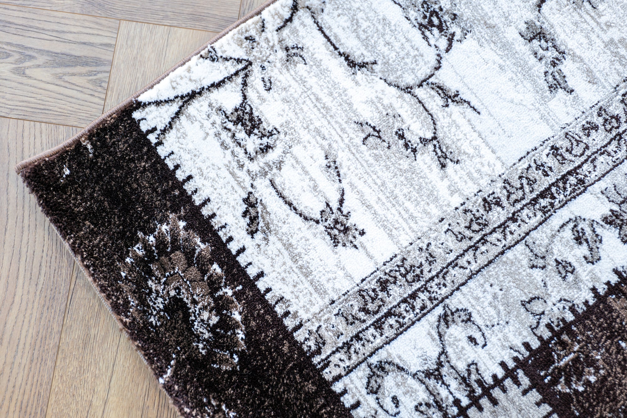 Istanbul 3011 Beige patchworks Floor rug