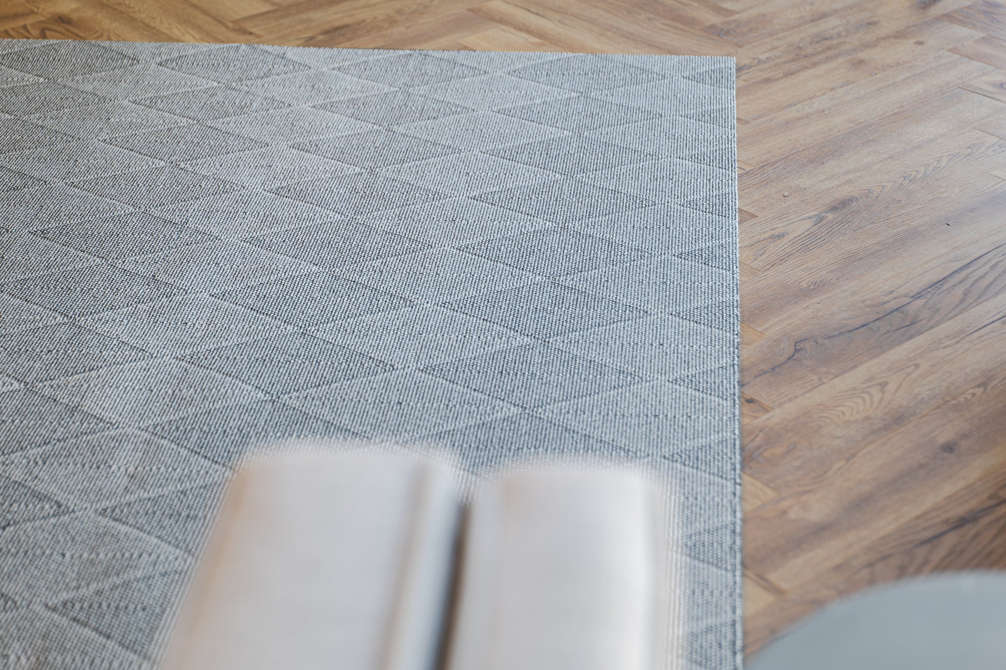 Nikotex Desi silver flatweave floor rug