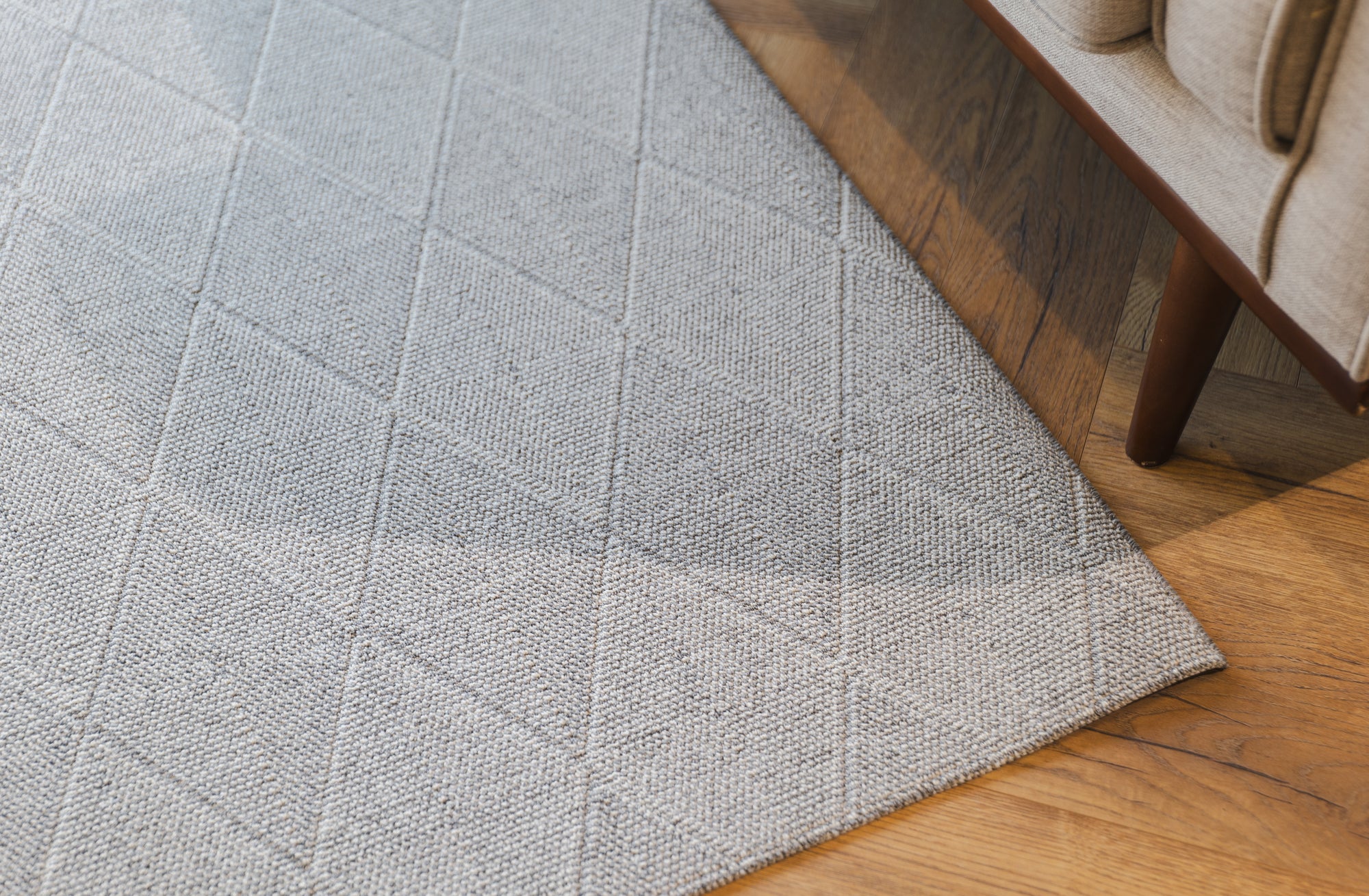 Nikotex Desi silver flatweave floor rug