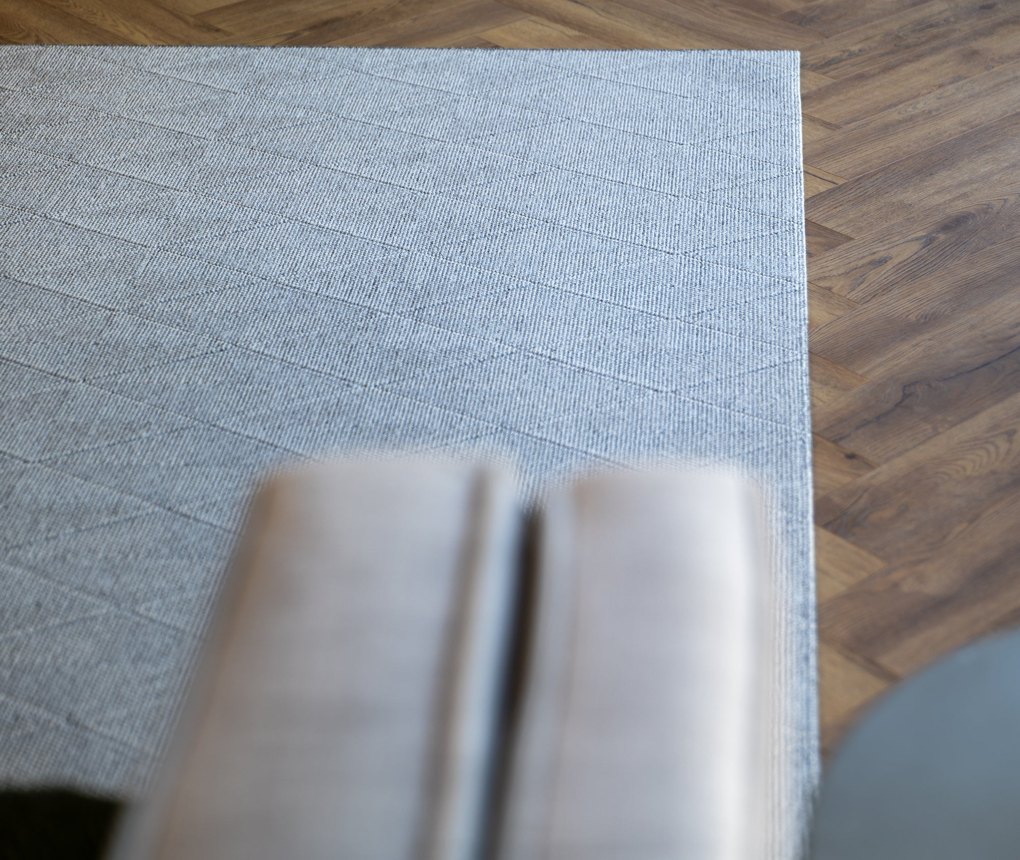Nikotex Desi silver flatweave floor rug