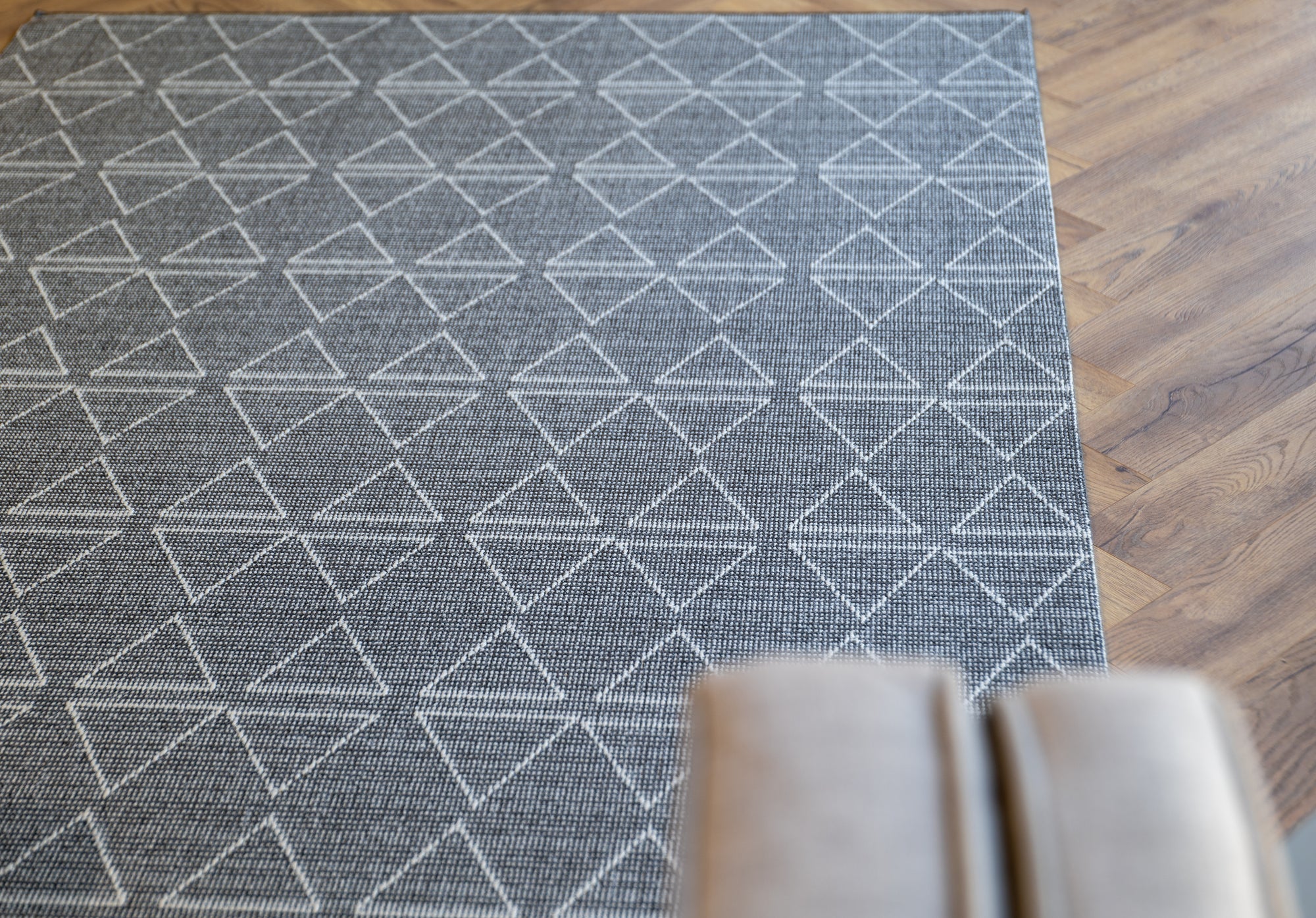 Nikotex Agraba grey flatweave floor rug