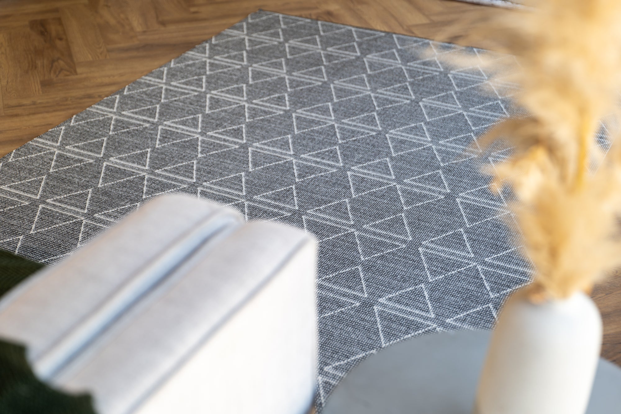 Nikotex Agraba grey flatweave floor rug