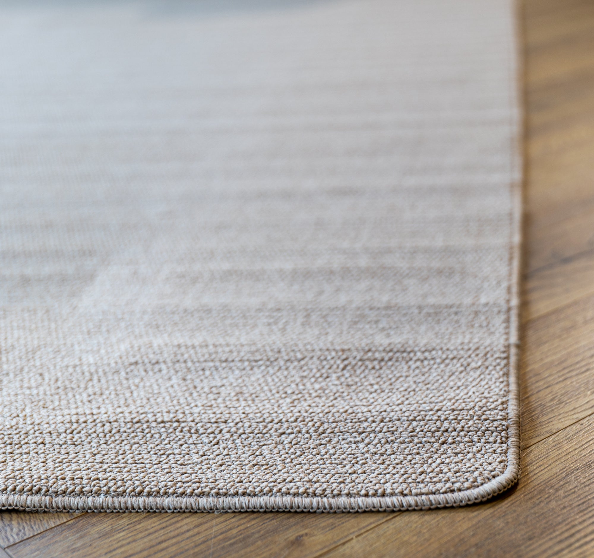 Callavi plain lines flatweave cream rug