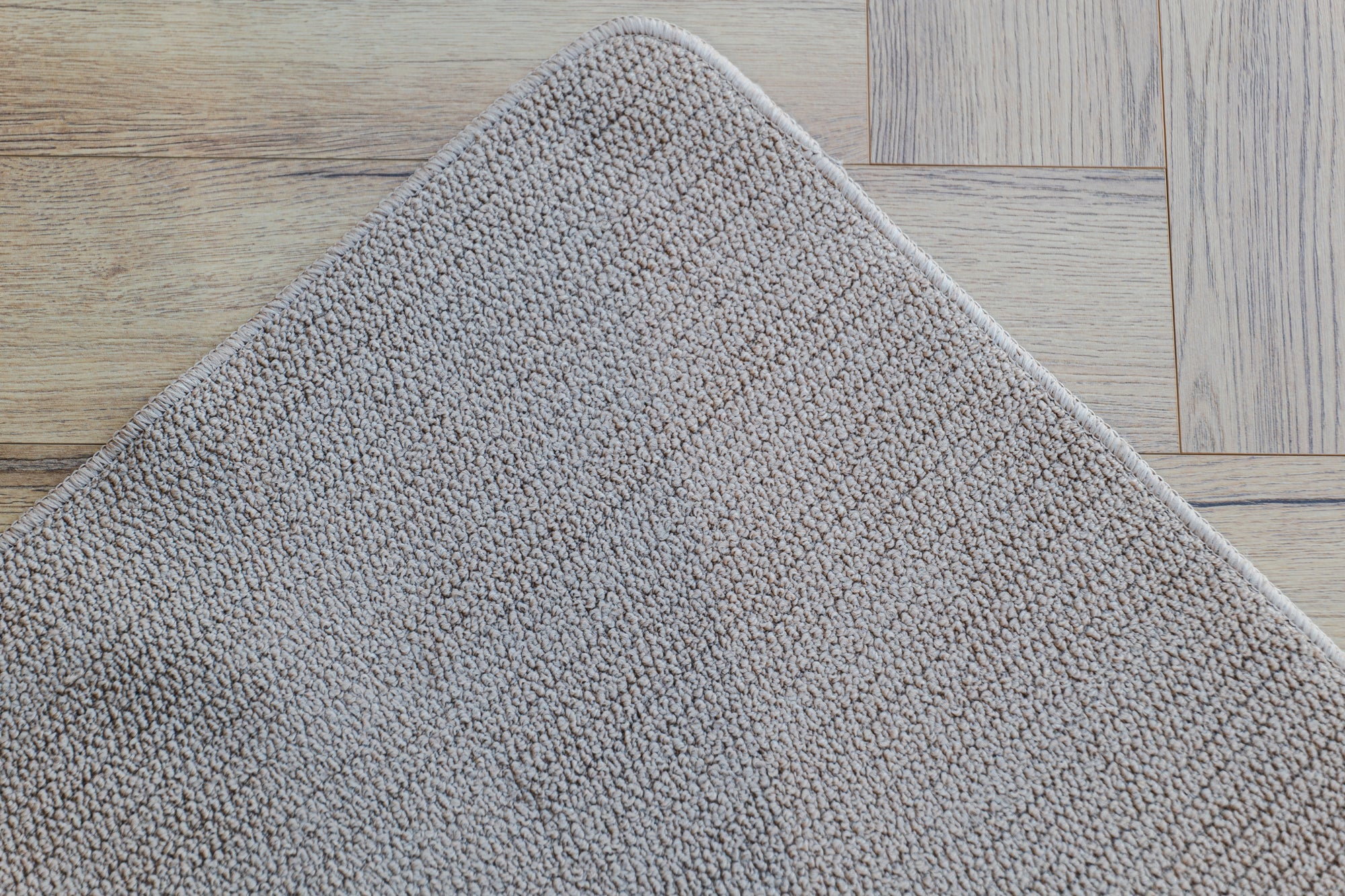 Callavi plain lines flatweave cream rug