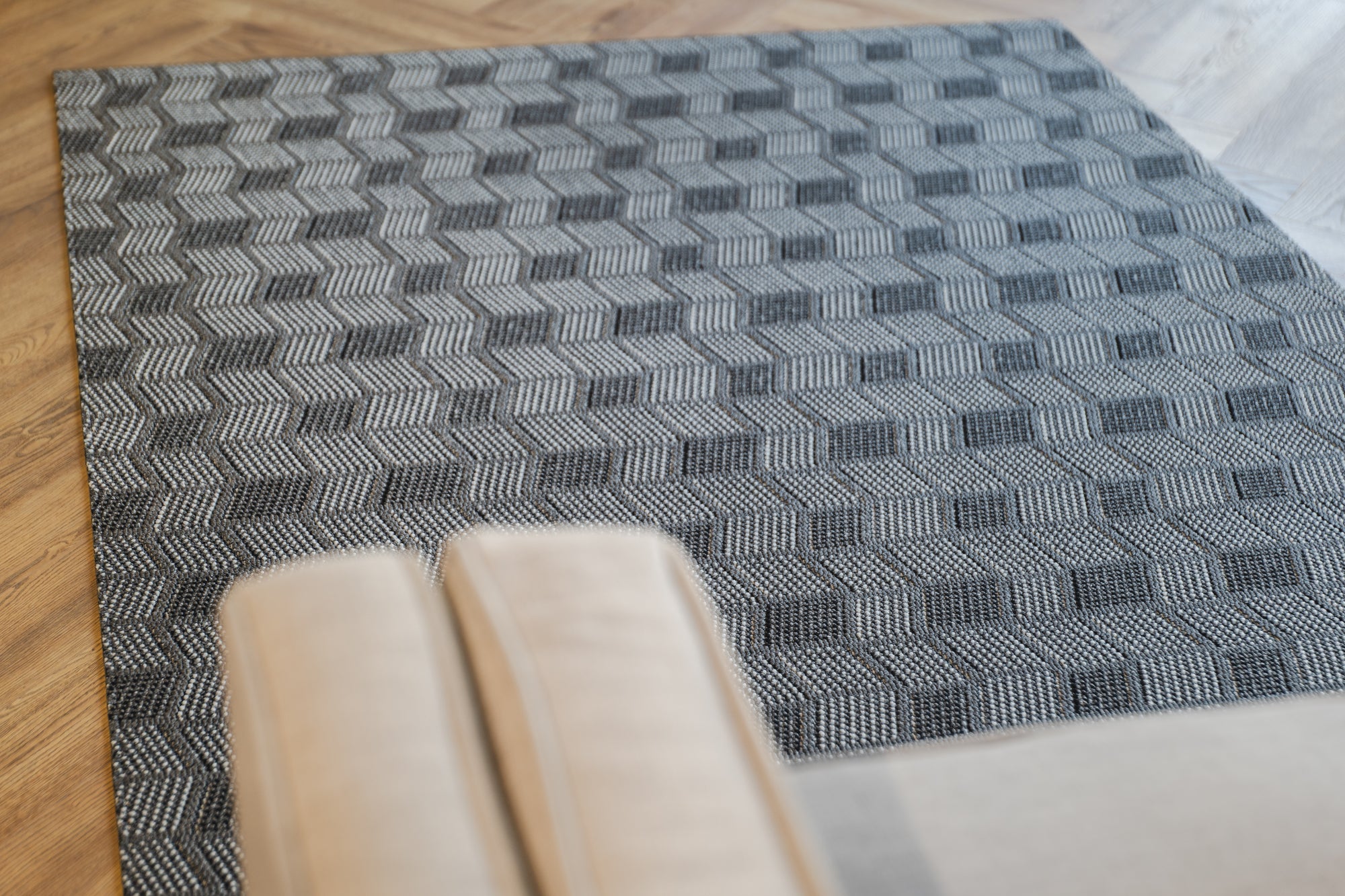 Nikotex Falcon grey flatweave floor rug