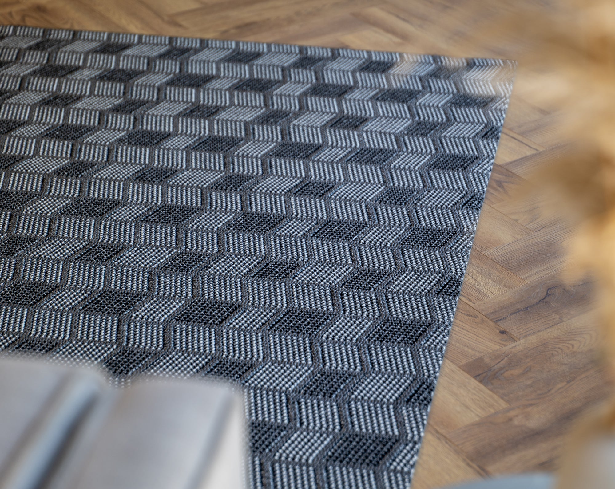 Nikotex Falcon grey flatweave floor rug