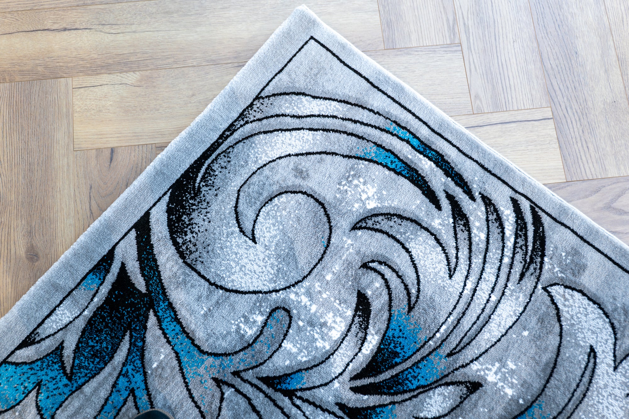 Istanbul 3066 grey blue rug