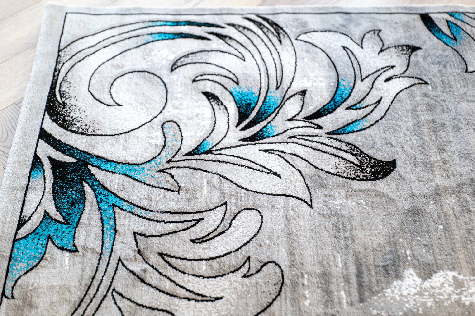 Istanbul 3066 grey blue rug