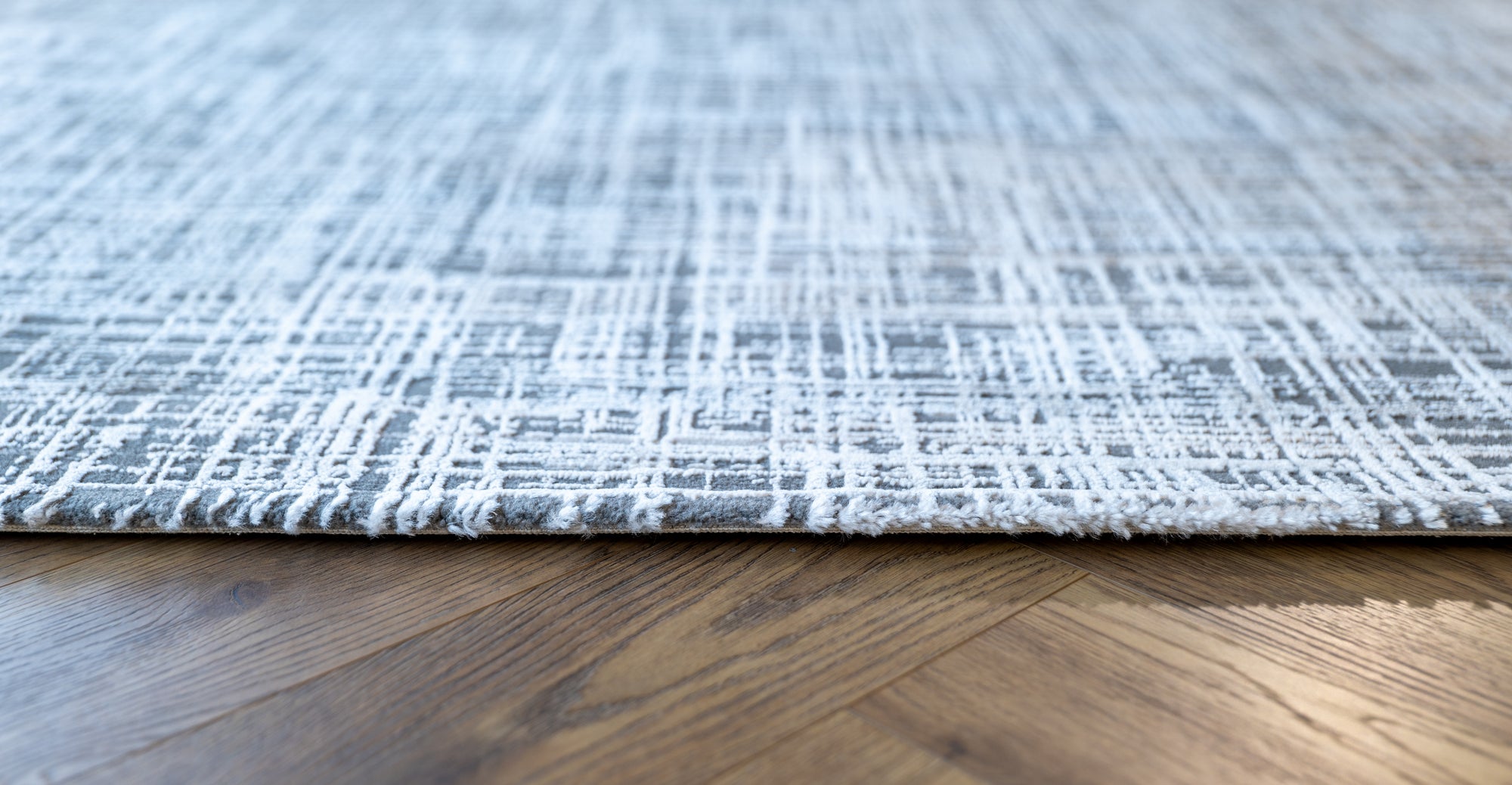 Deluxe 687 Modern grey beige cream rug