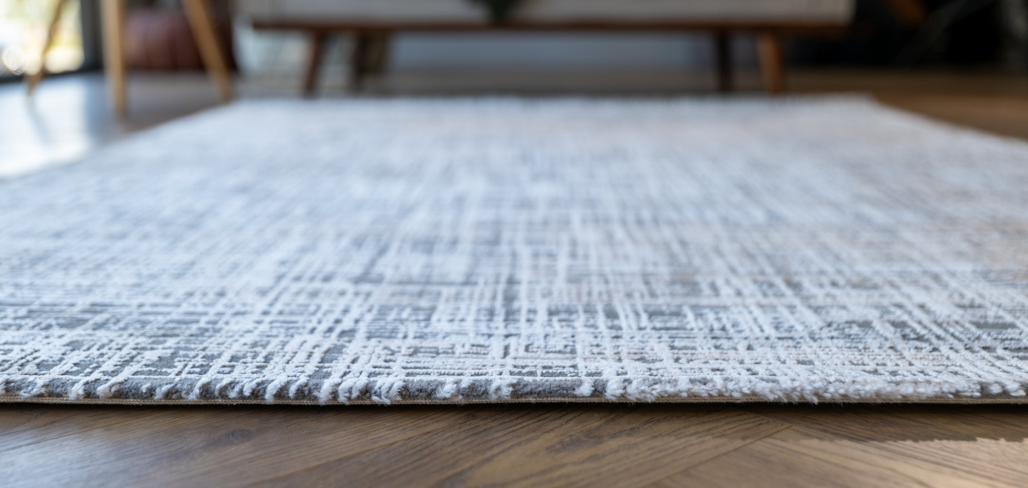 Deluxe 687 Modern grey beige cream rug