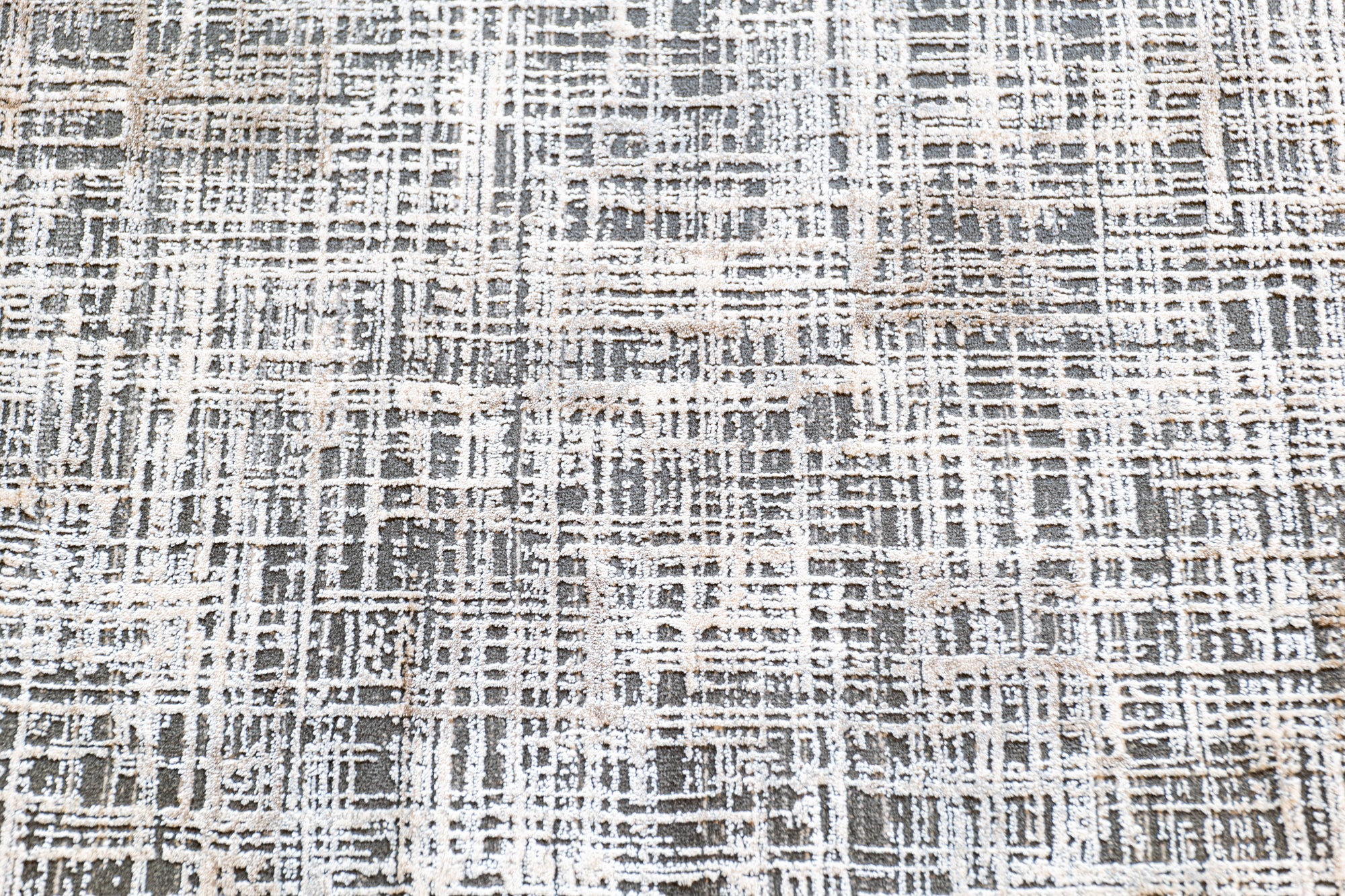 Deluxe 687 Modern grey beige cream rug