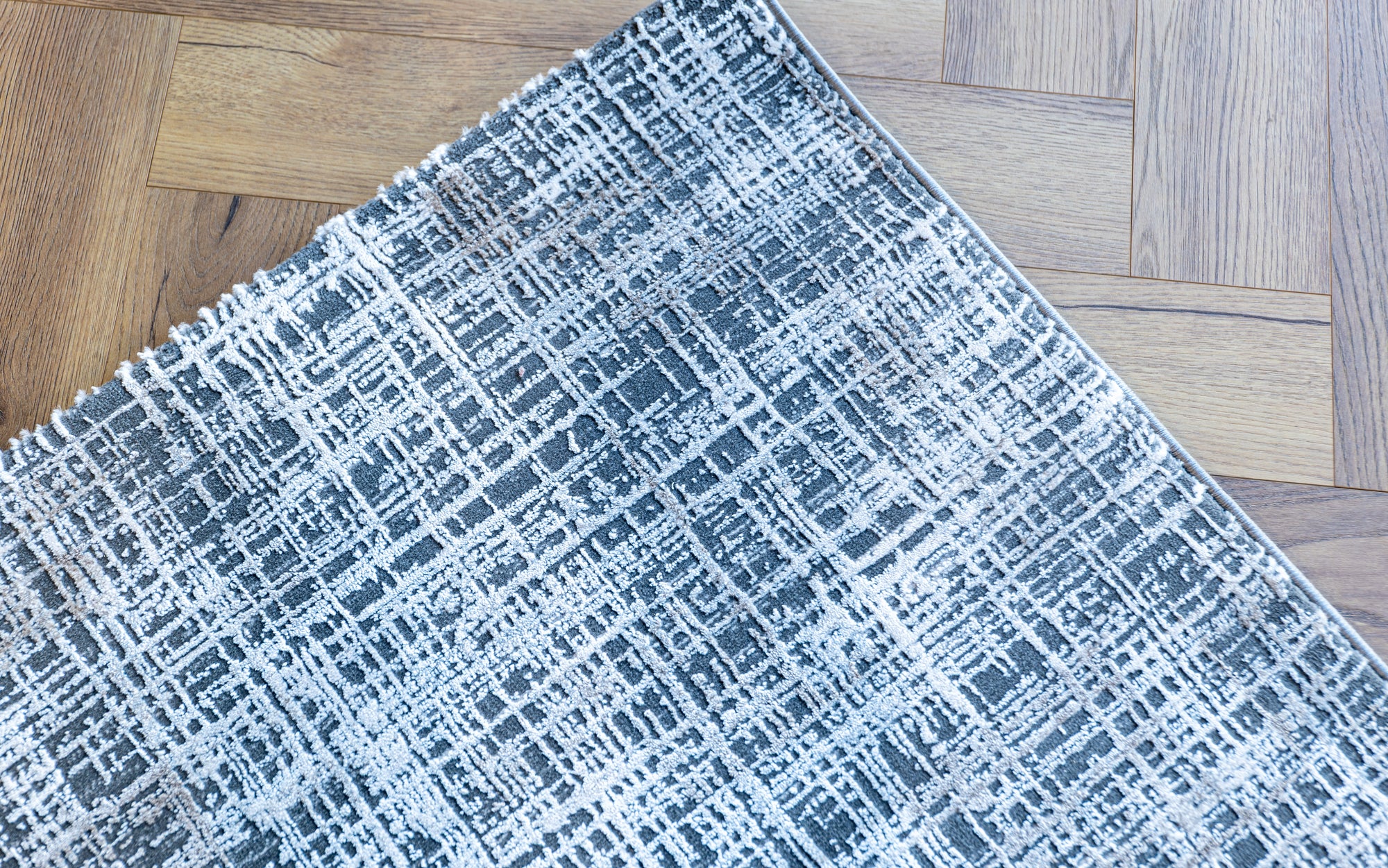 Deluxe 687 Modern grey beige cream rug