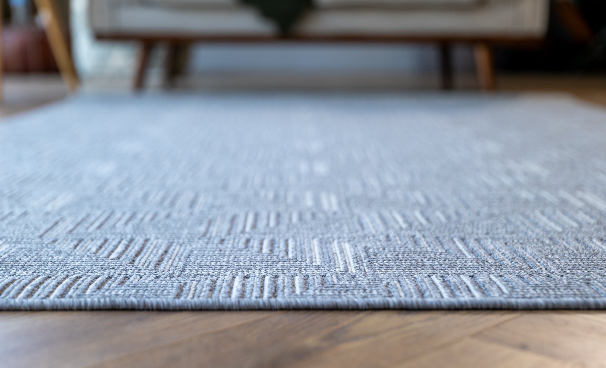 Nikotex Polar silver flatweave floor rug
