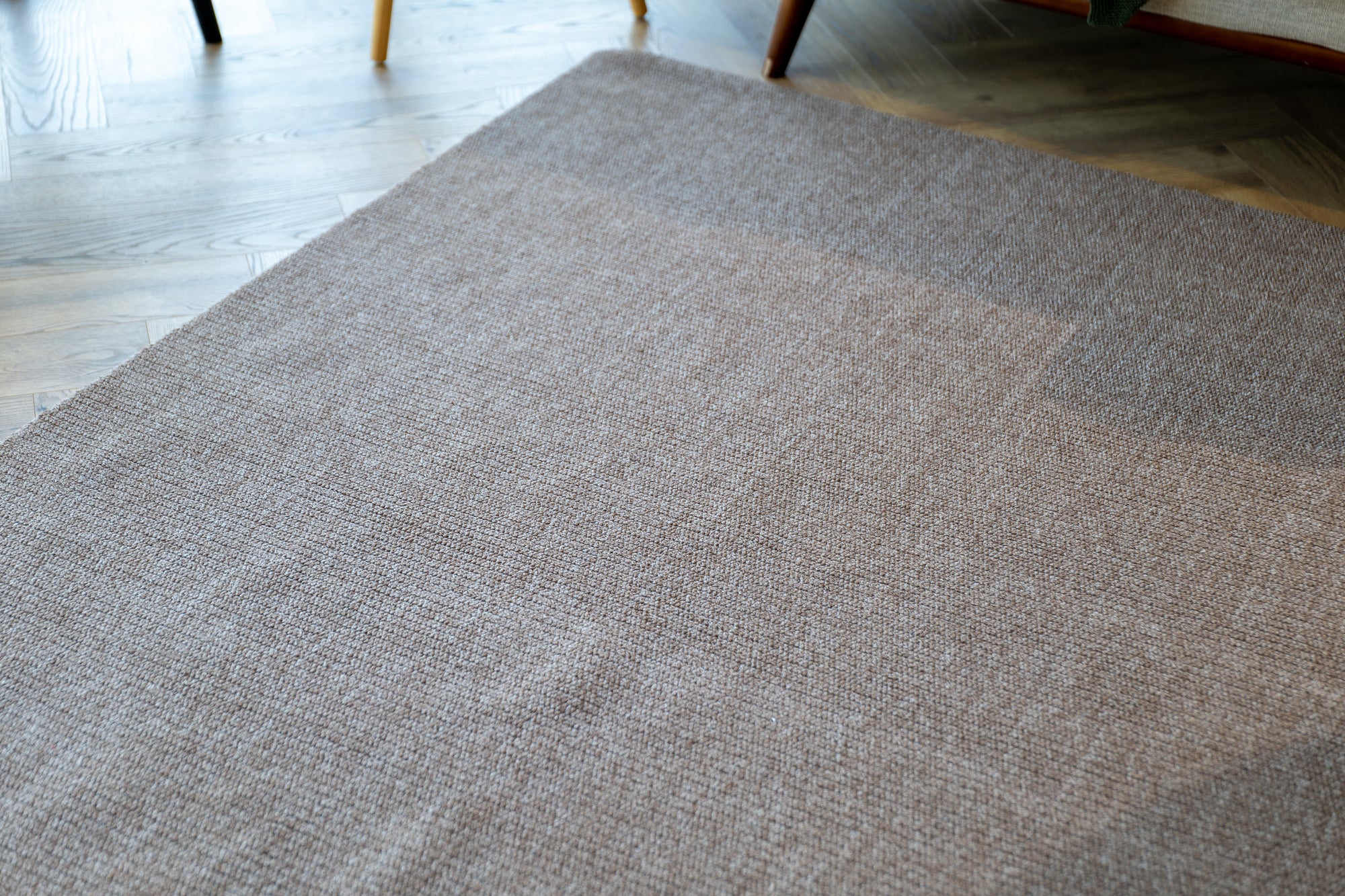 Callavi plain lines flatweave biege rug