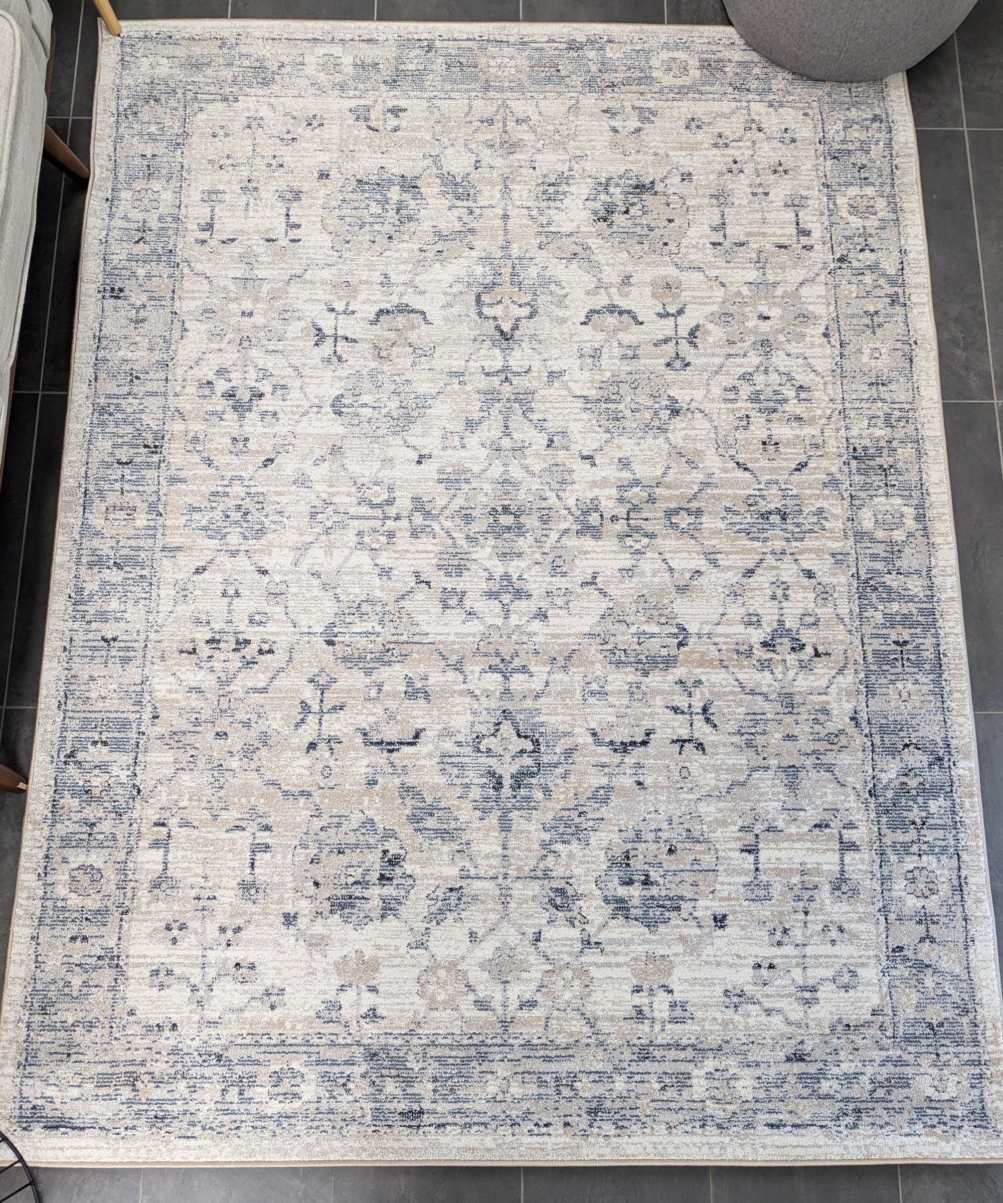 Fruzan transitional blue 160 x 220 cm