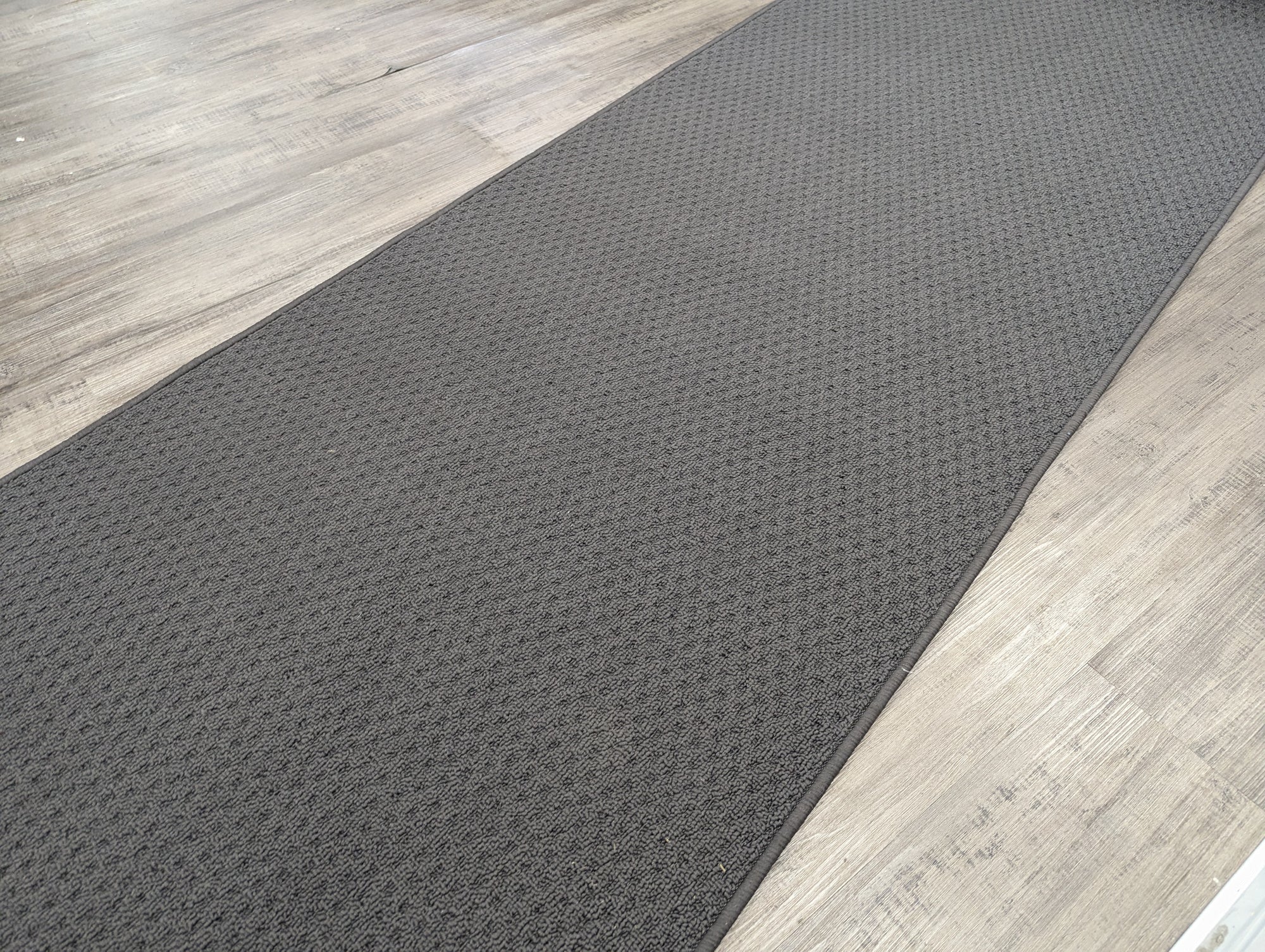 Charcoal grey Accent runner 66 cm Wide