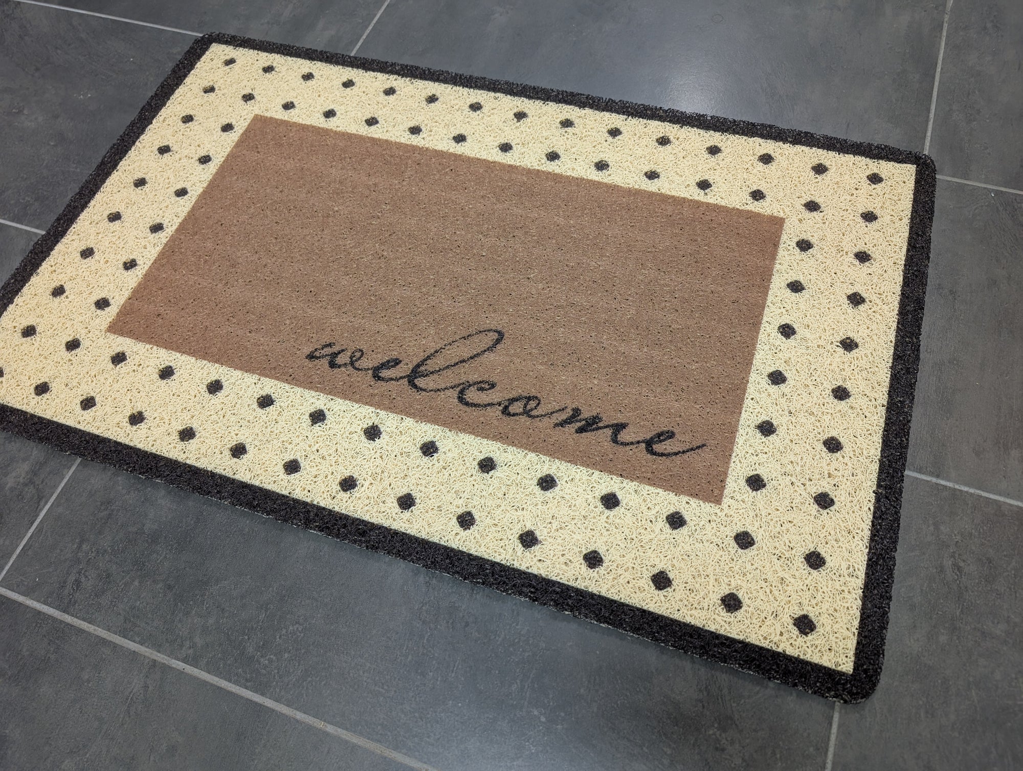 Welcome outdoor Mat spaghetti