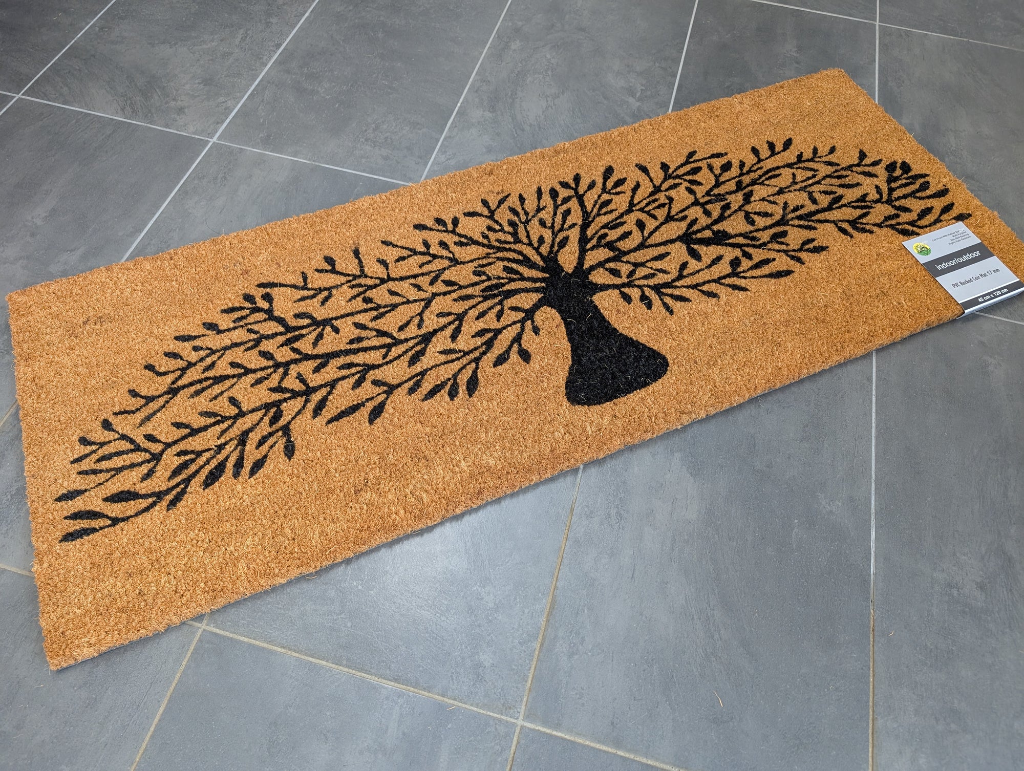 Outdoor Coir Mat - Tree of Life 45 x 120 cm