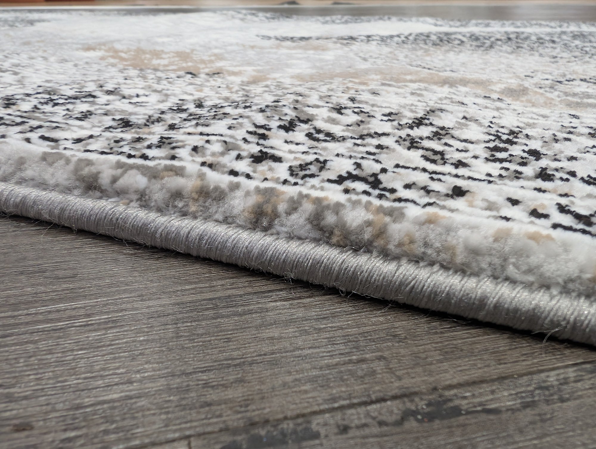 252 Merry grey black transitional runner 100cm Wide