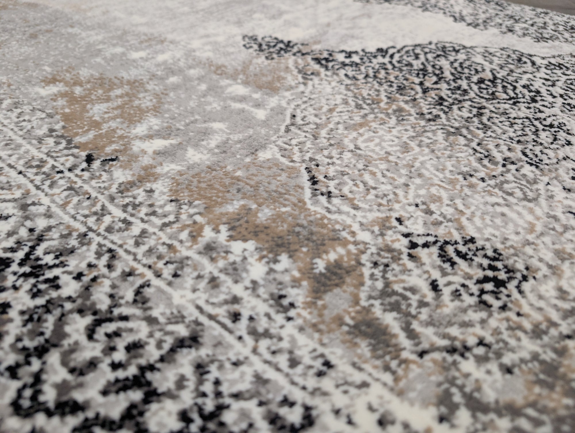 252 Merry grey black transitional runner 100cm Wide