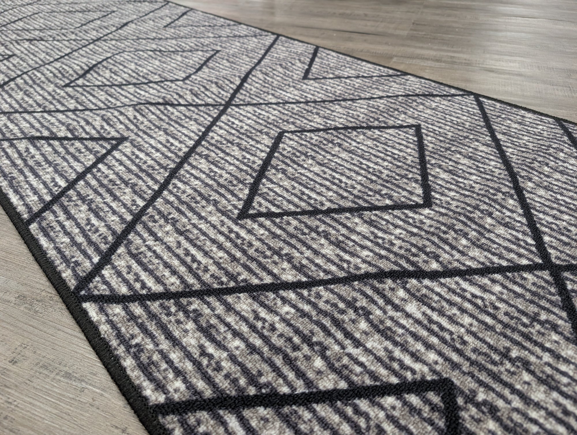 Gabe Modern diamond shape hallway runner 80cm Wide