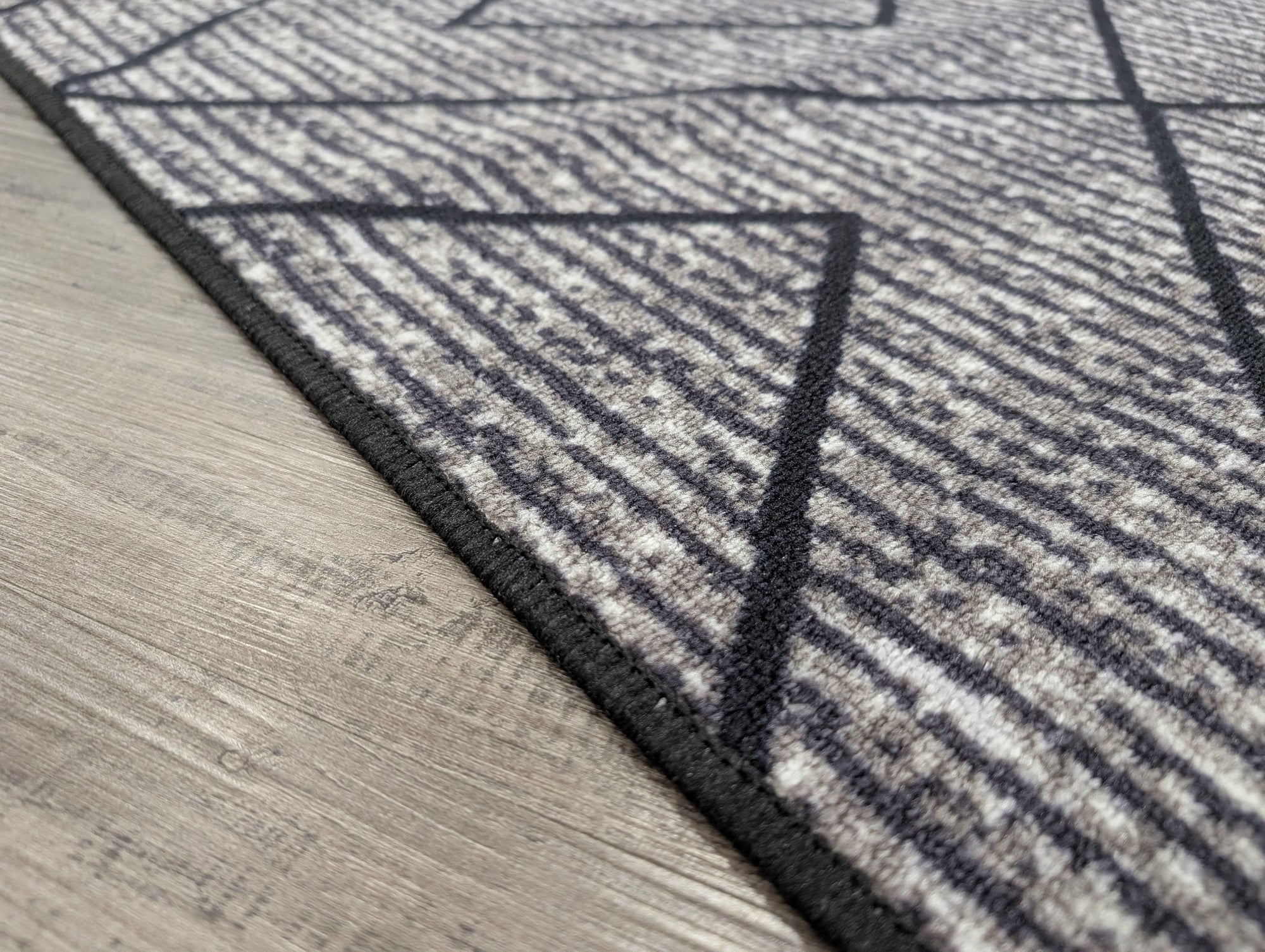 Gabe Modern diamond shape hallway runner 80cm Wide