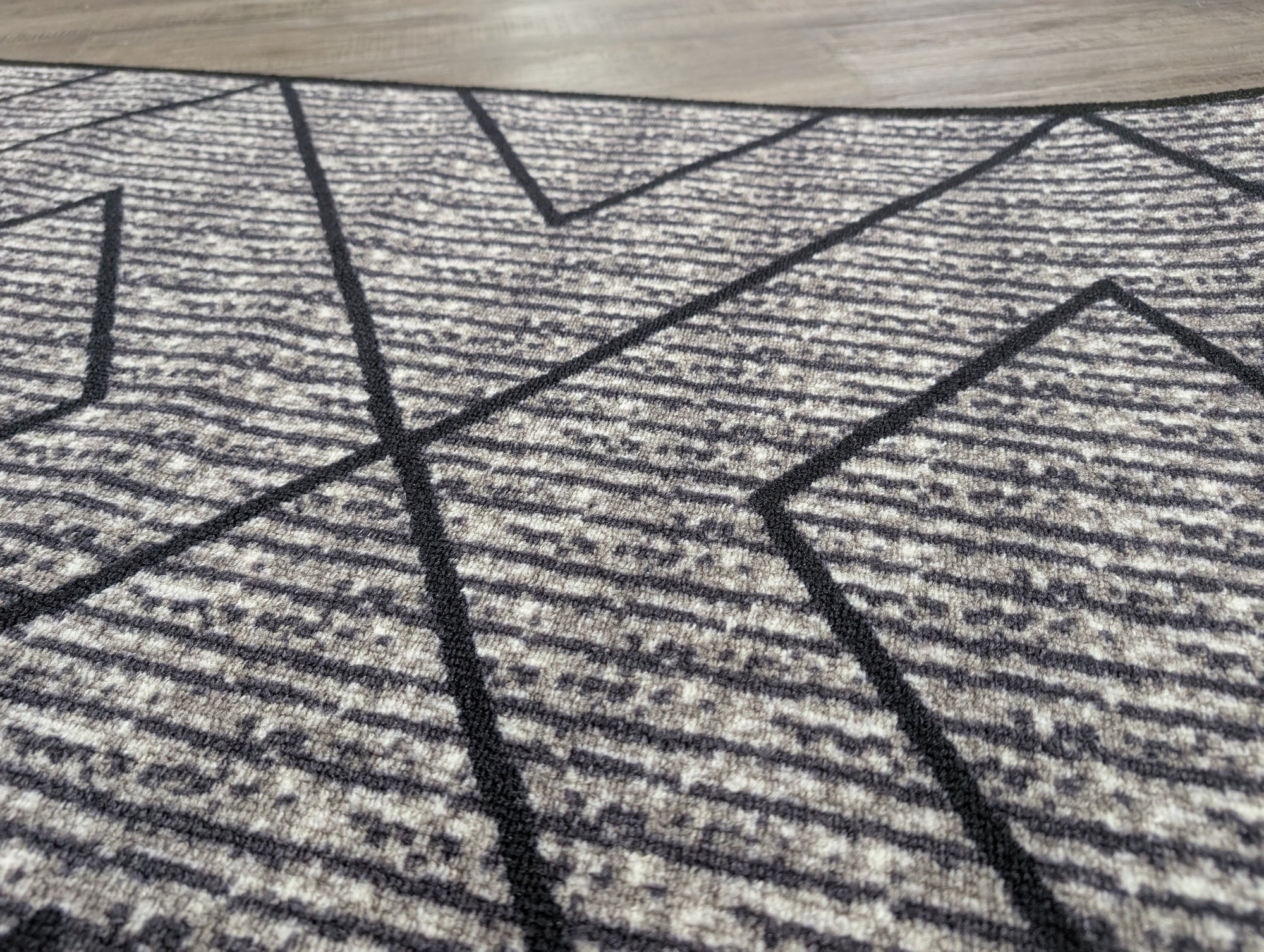 Gabe Modern diamond shape hallway runner 80cm Wide