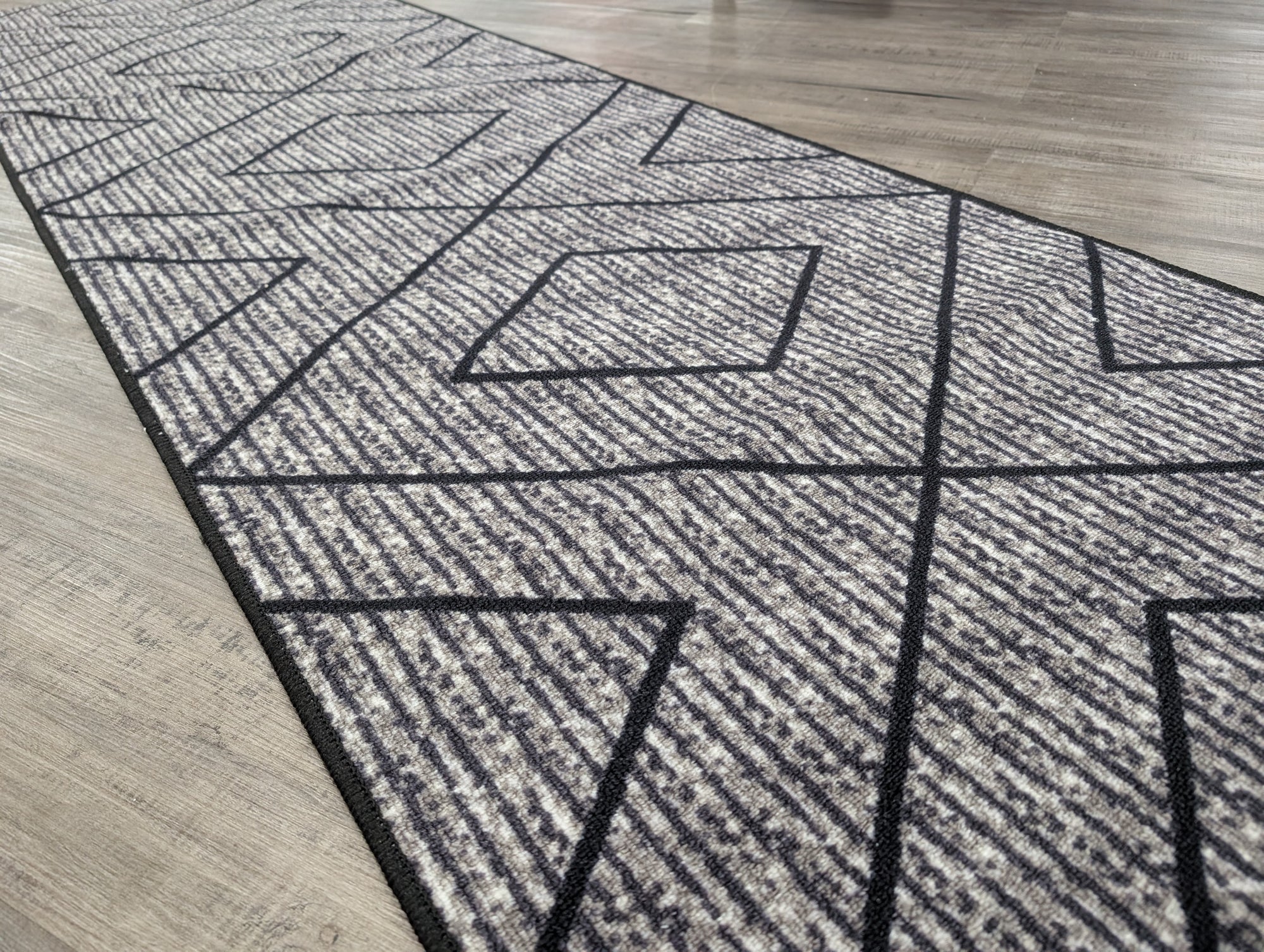 Gabe Modern diamond shape hallway runner 80cm Wide