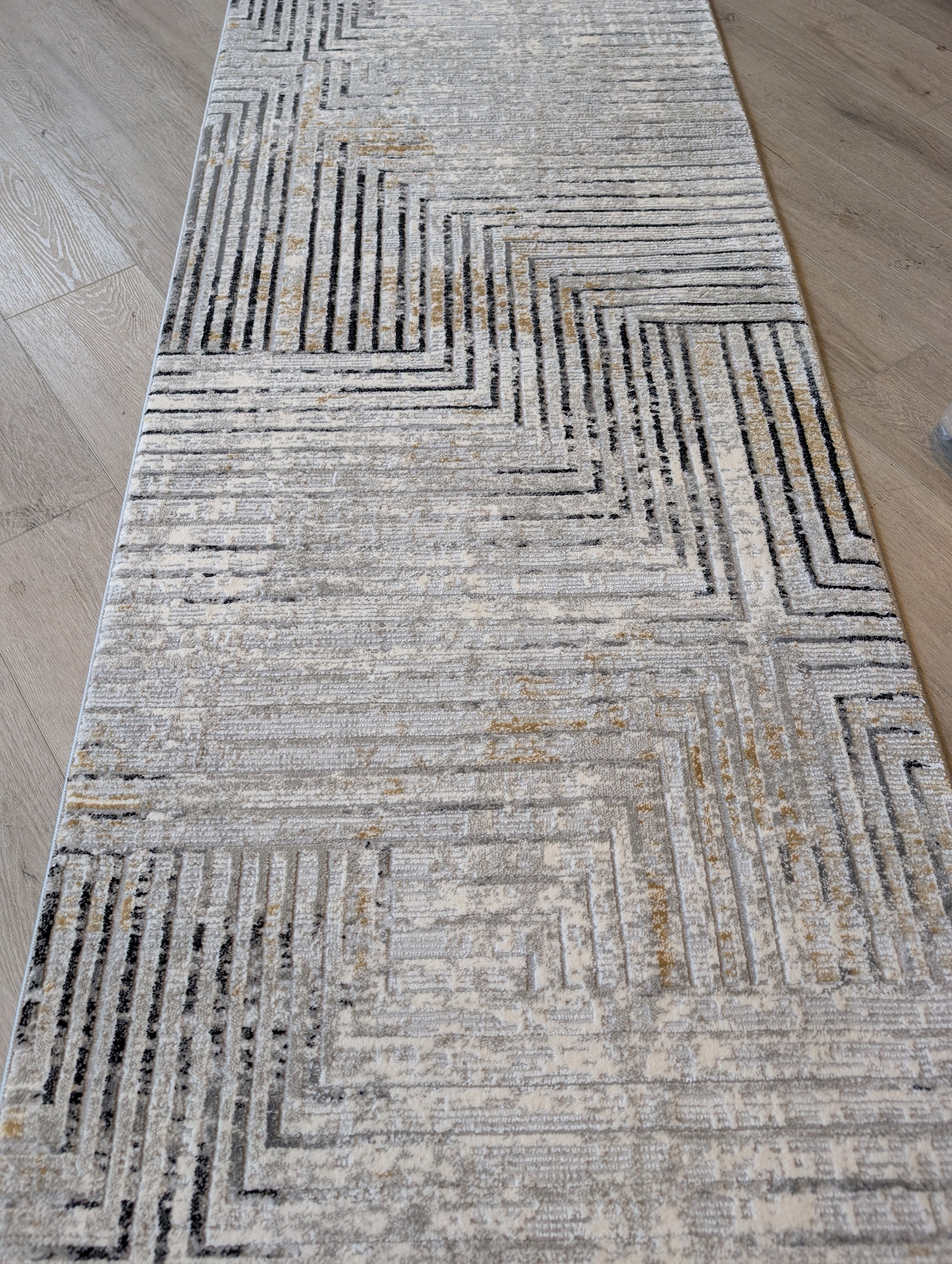 Alissa 726 Grey black 80 cm Wide Runner