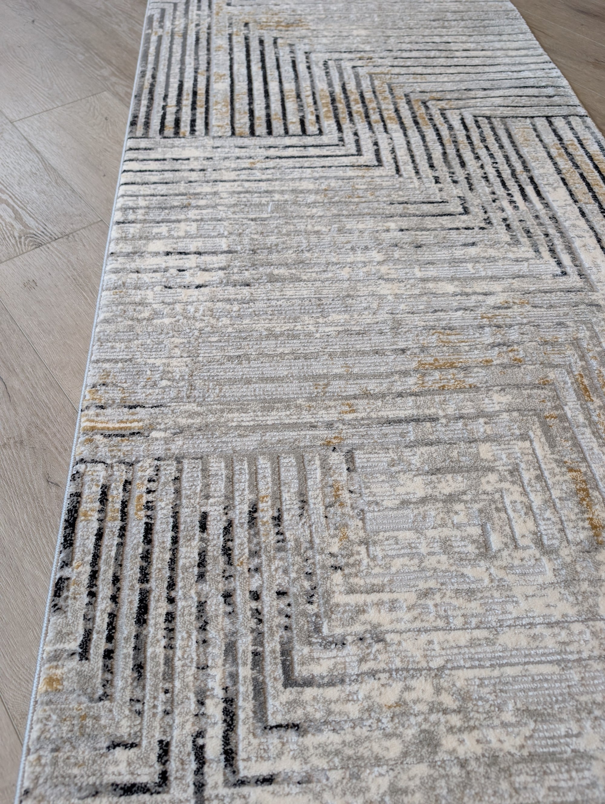 Alissa 726 Grey black 80 cm Wide Runner