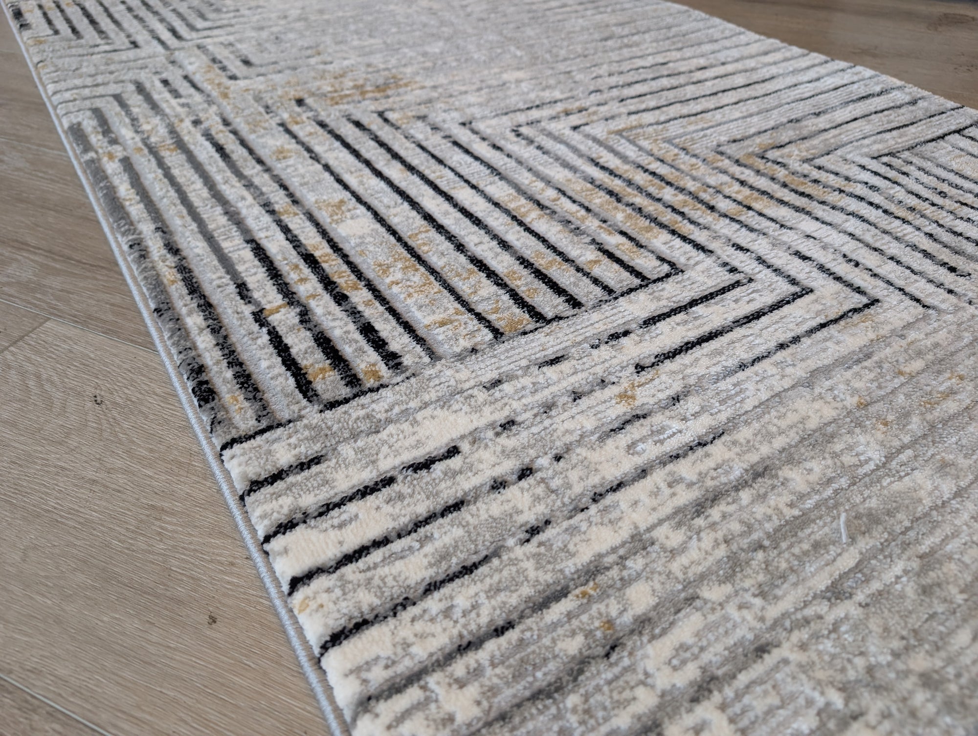 Alissa 726 Grey black 80 cm Wide Runner