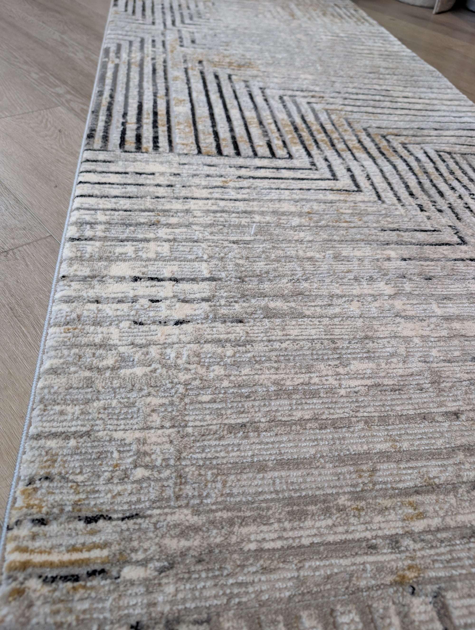 Alissa 726 Grey black 80 cm Wide Runner