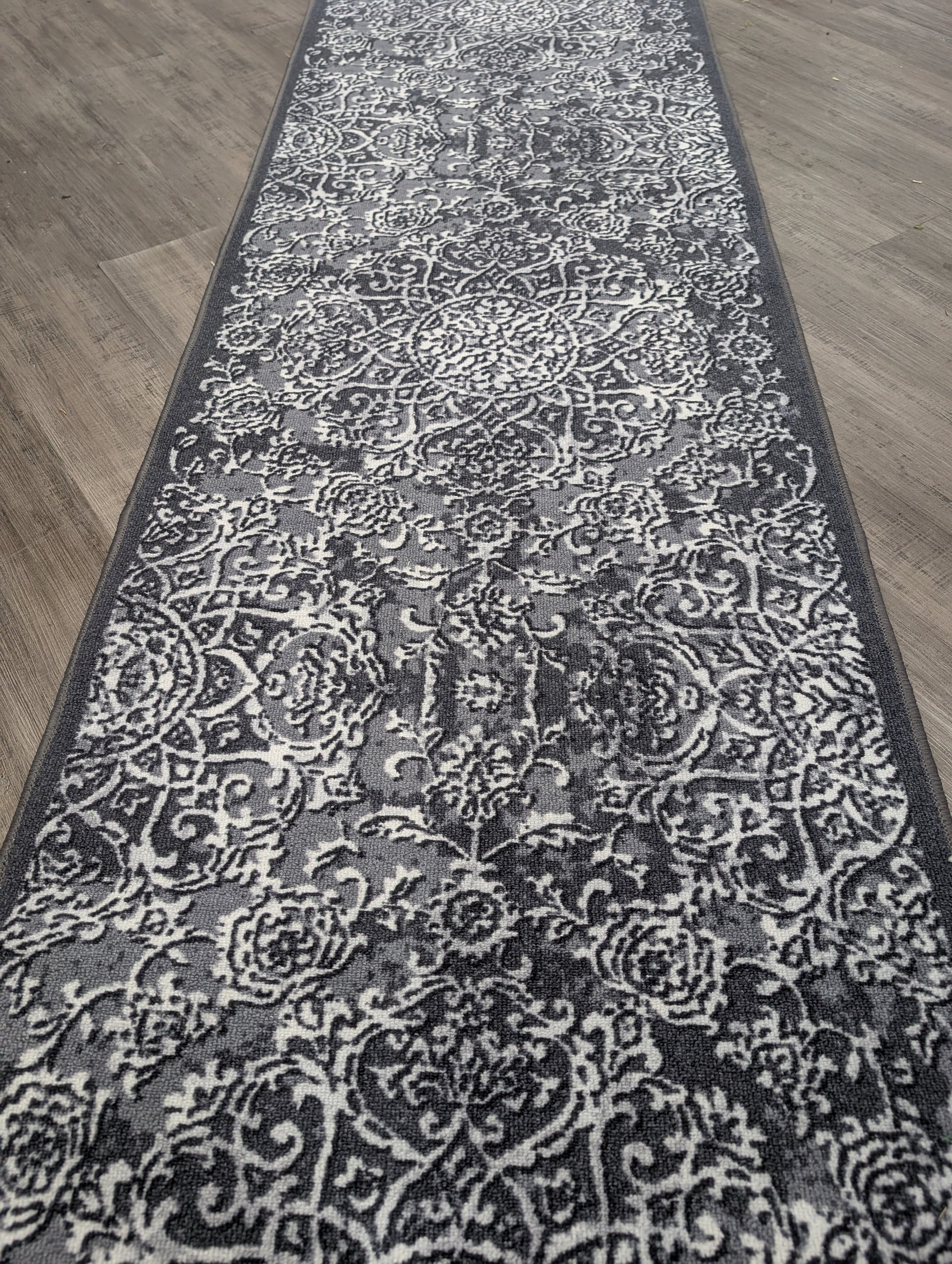 Gabe Modern transitional faded hallway runner 80cm Wide