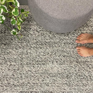 Parker Textured Dark Grey Rug